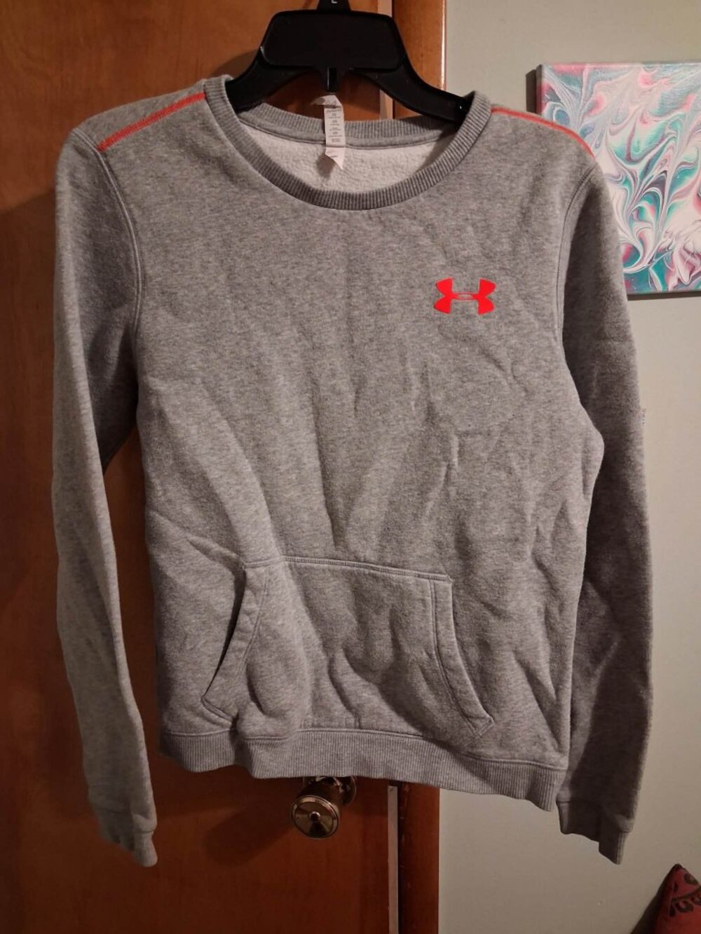 Under Armour Crew Pullover Size XS Grey Women's